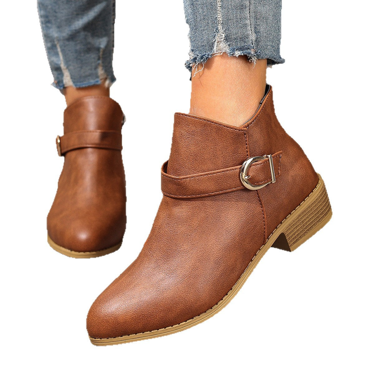 Breezy Block-Heel Boots