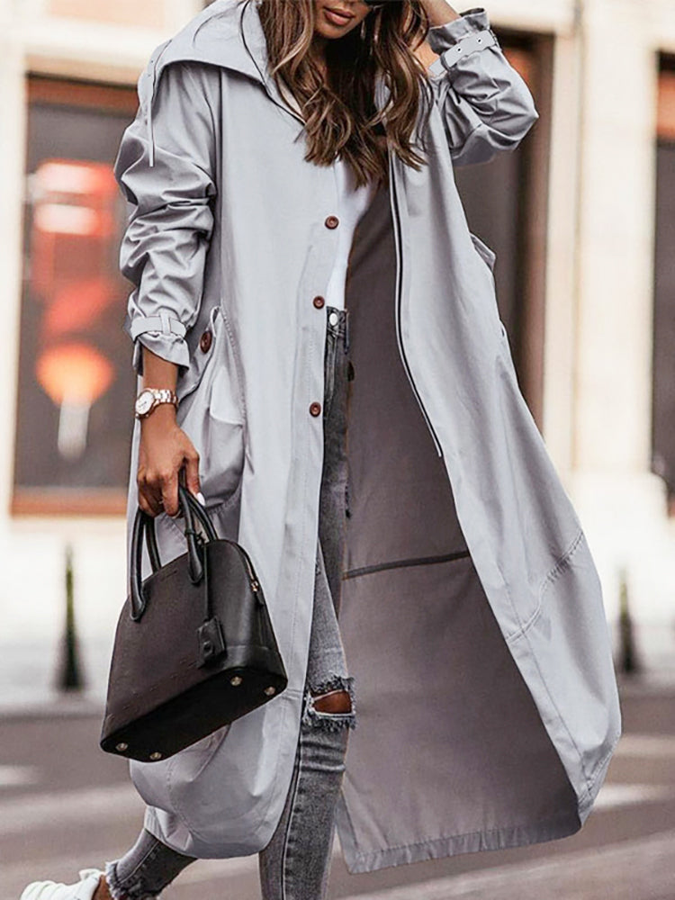 Relaxed Buttoned Coat