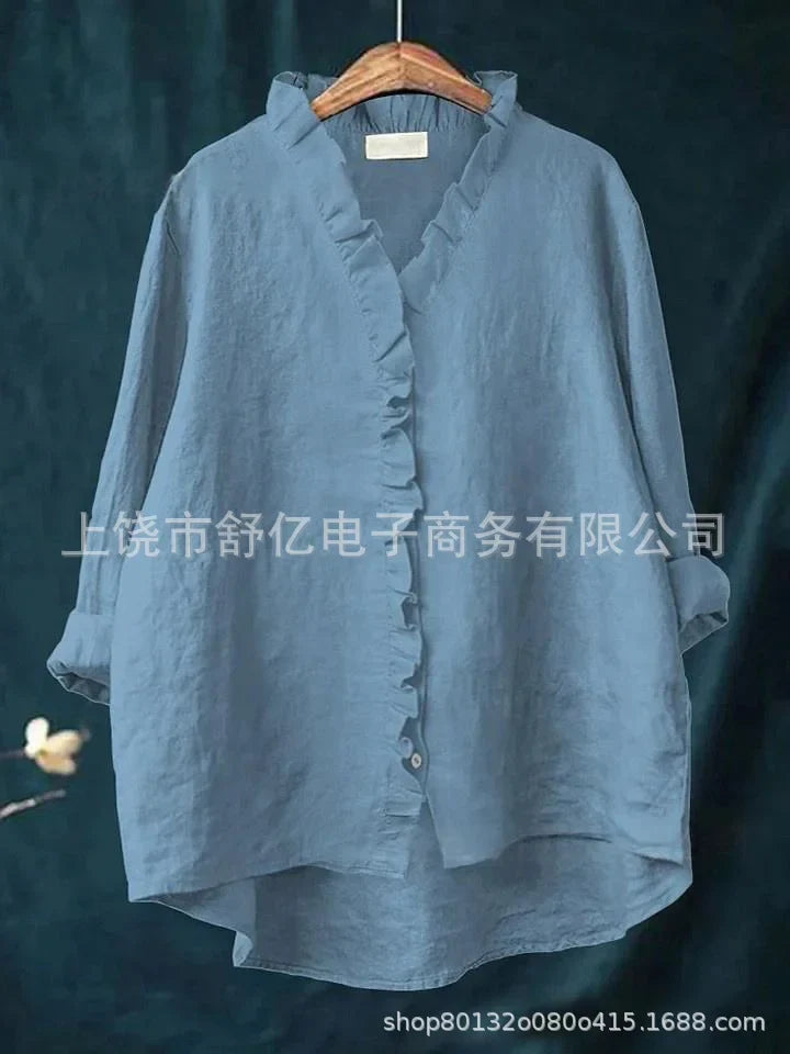 Casual Eyelet Blouse