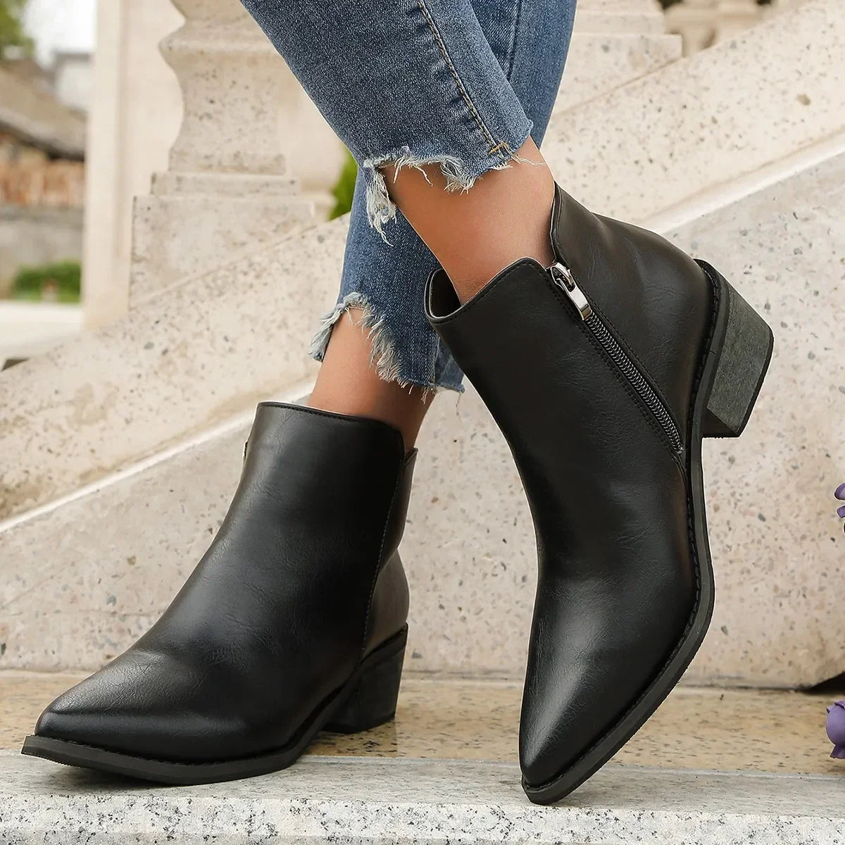 Walking Zip-Up Boots