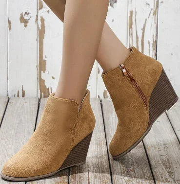 Natural Heeled Boots