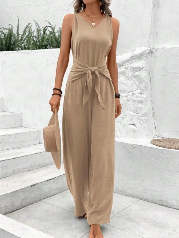 Airy Sleeveless Jumpsuit