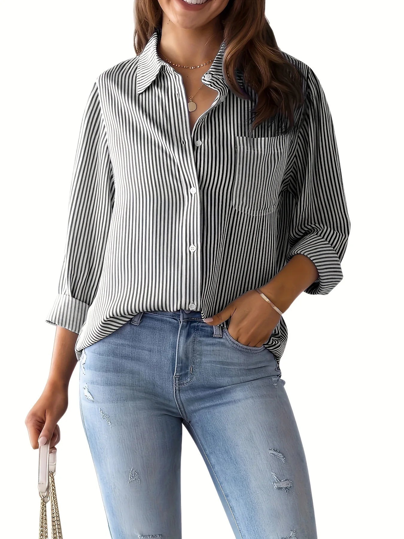Natural Puff-Sleeve Blouse