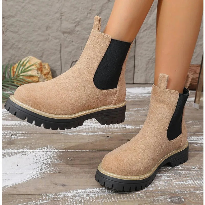 Clean Zip-Up Boots