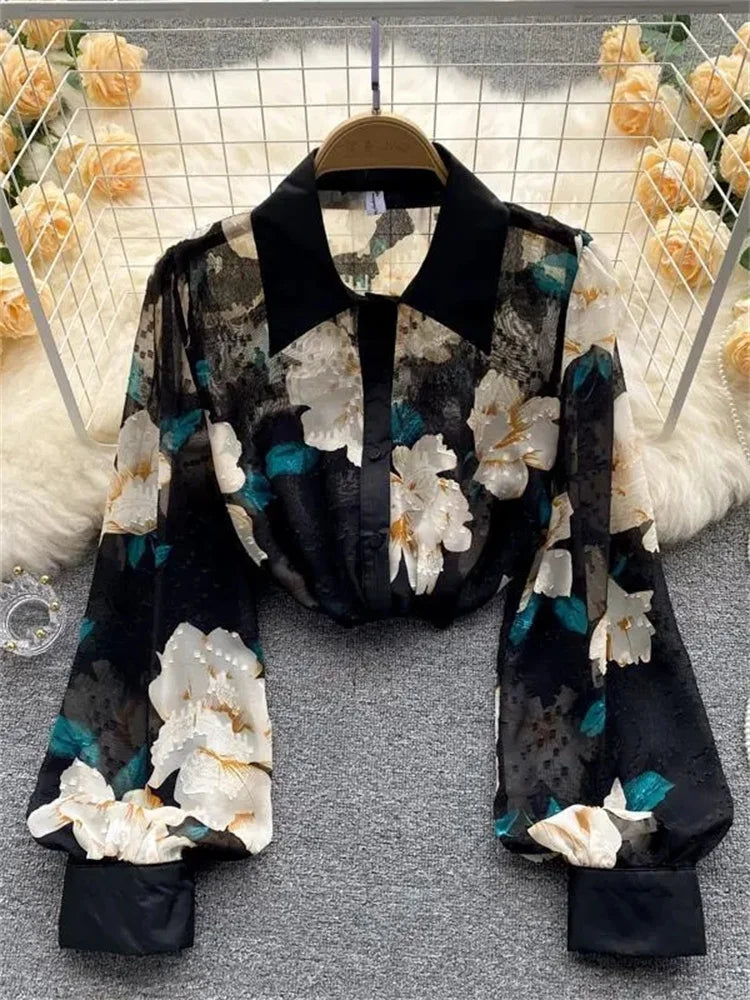 Fresh Long-Sleeve Blouse