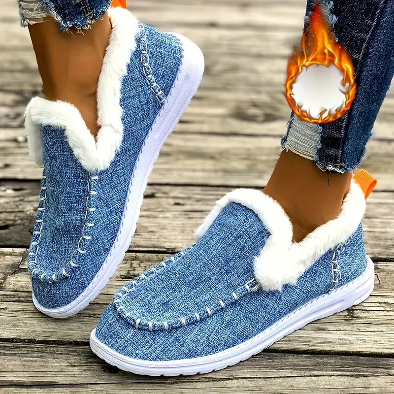 Natural Block-Heel Boots