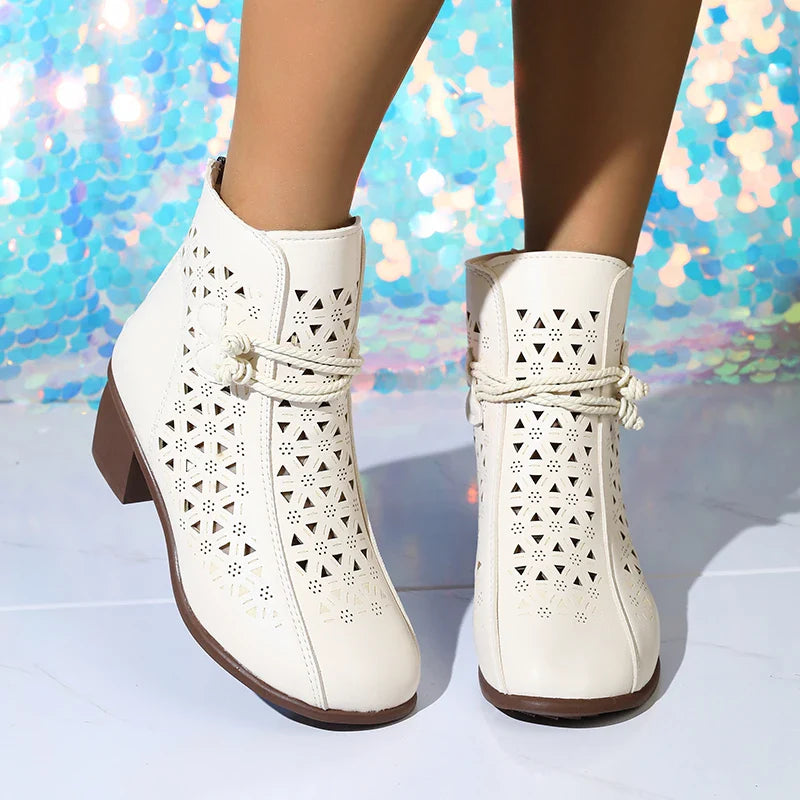 Simple Block-Heel Boots