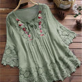 Natural Peplum Blouse