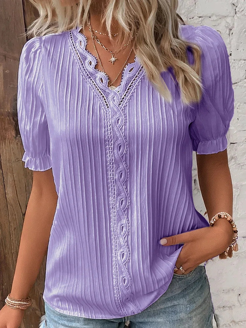 Feminine Satin Blouse