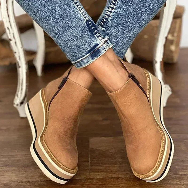 Modern Faux-Suede Boots