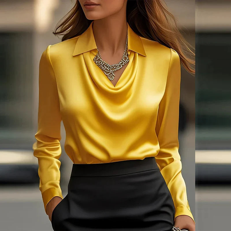 Simple Pleated Blouse
