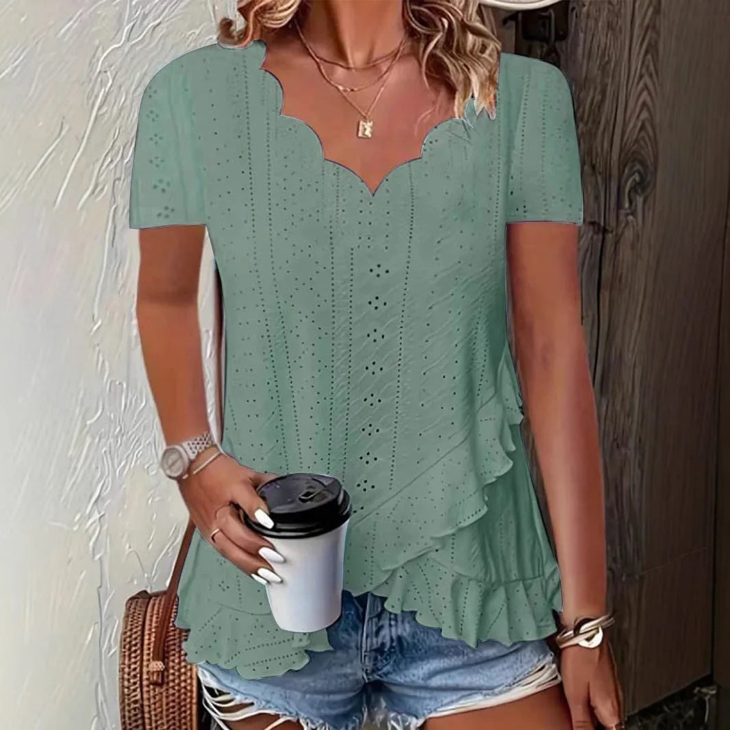 Natural Embroidered Blouse