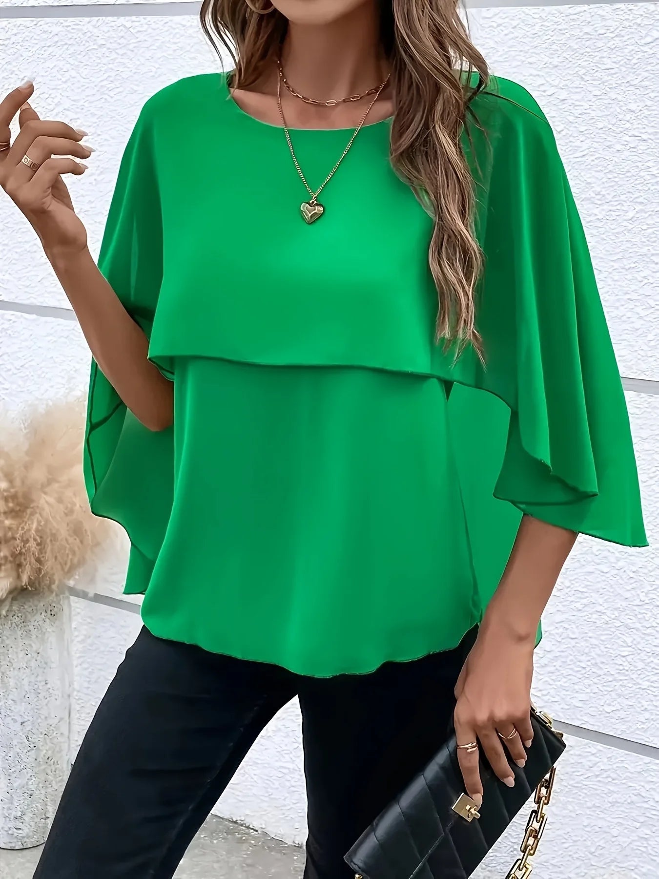 Graceful Buttoned Blouse