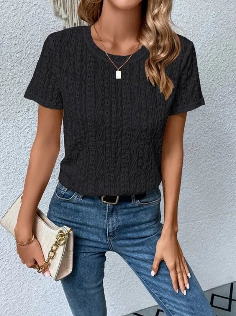 Simple Pleated Blouse