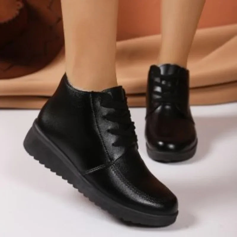 Light Faux-Suede Boots