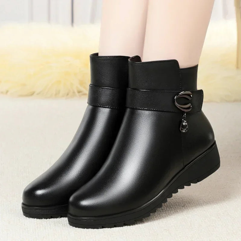 Natural Textured Boots