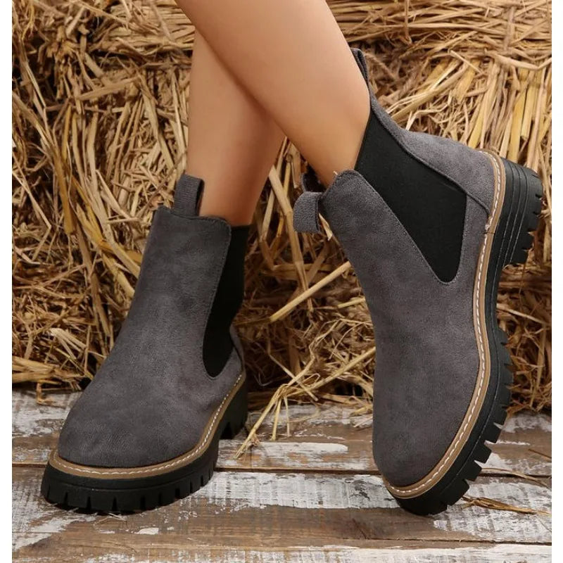 Clean Zip-Up Boots