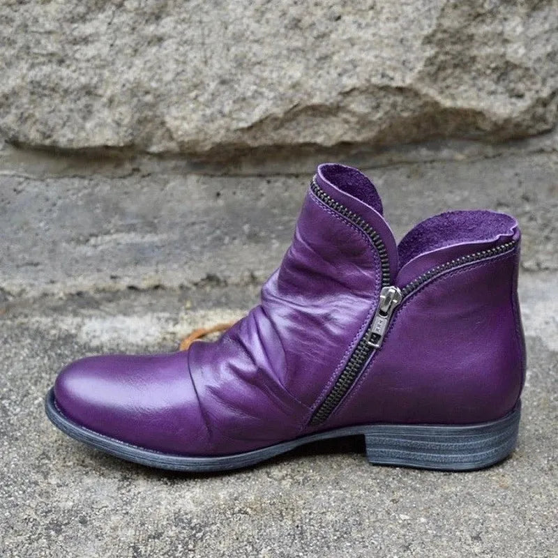 Clean Zip-Up Boots