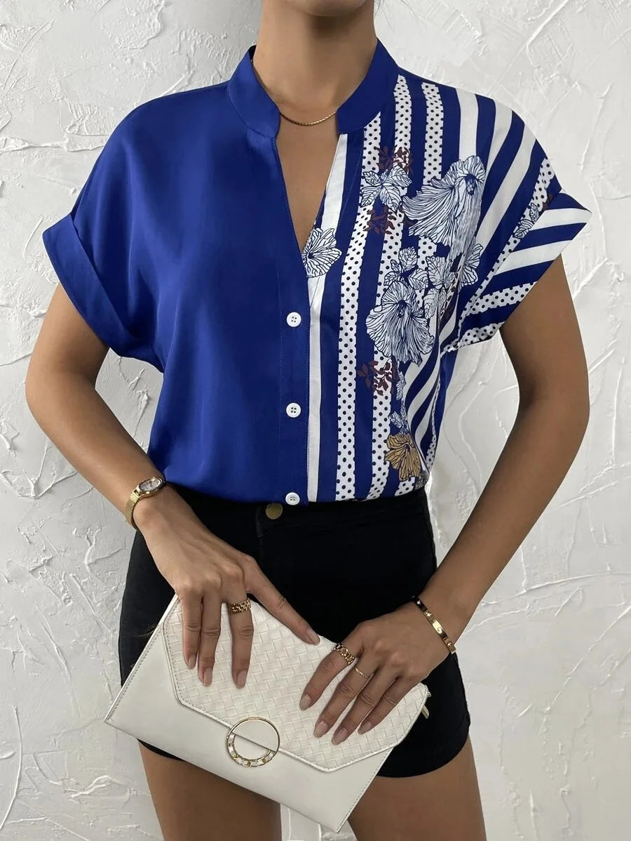 Romantic Square-Neck Blouse