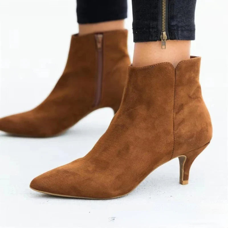 Clean Faux-Suede Boots
