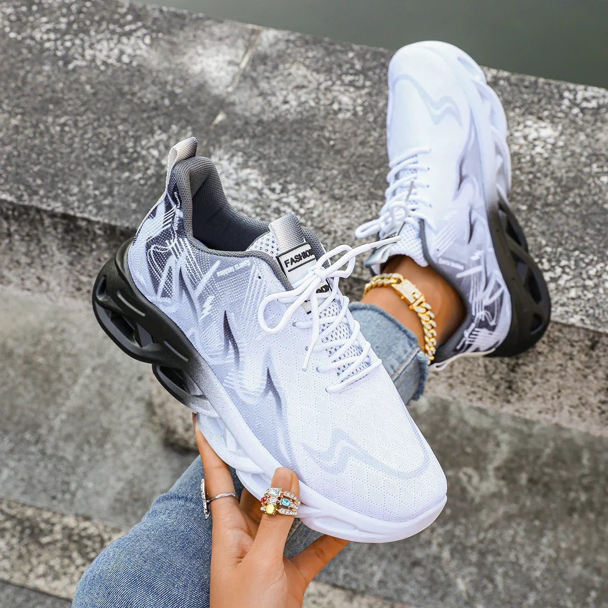 Modern Lace-Up Sneakers
