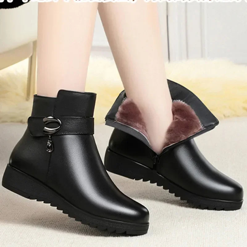 Natural Textured Boots