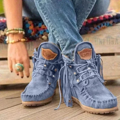 Casual Faux-Suede Boots