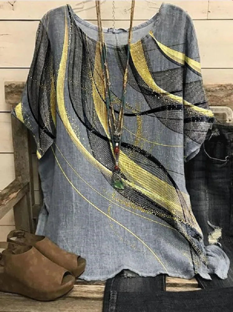 Classic Square-Neck Blouse