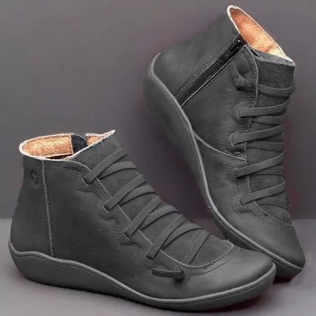 Airy Zip-Up Boots