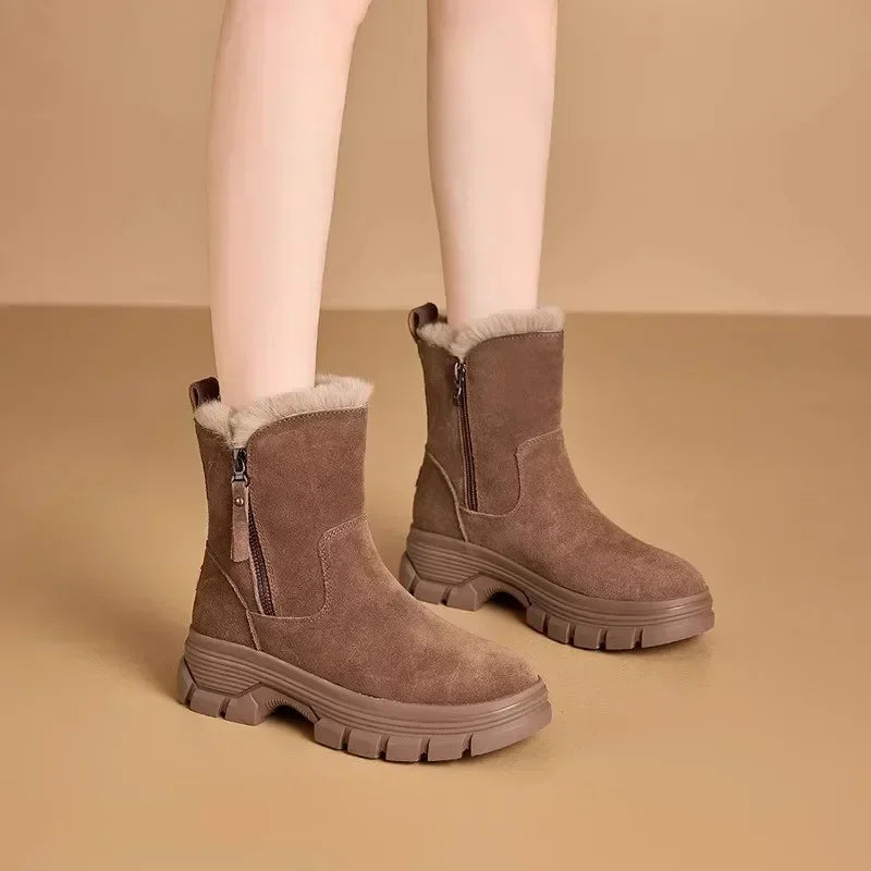 Warm Lug-Sole Boots