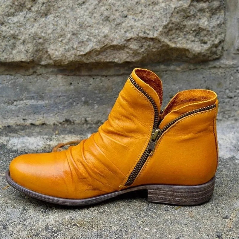 Clean Zip-Up Boots