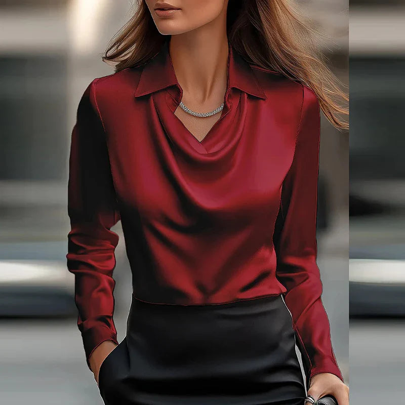 Simple Pleated Blouse