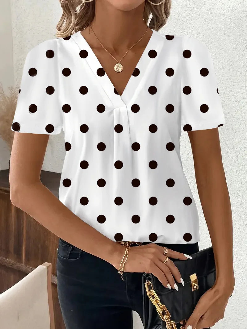 Cottage Swiss-Dot Blouse