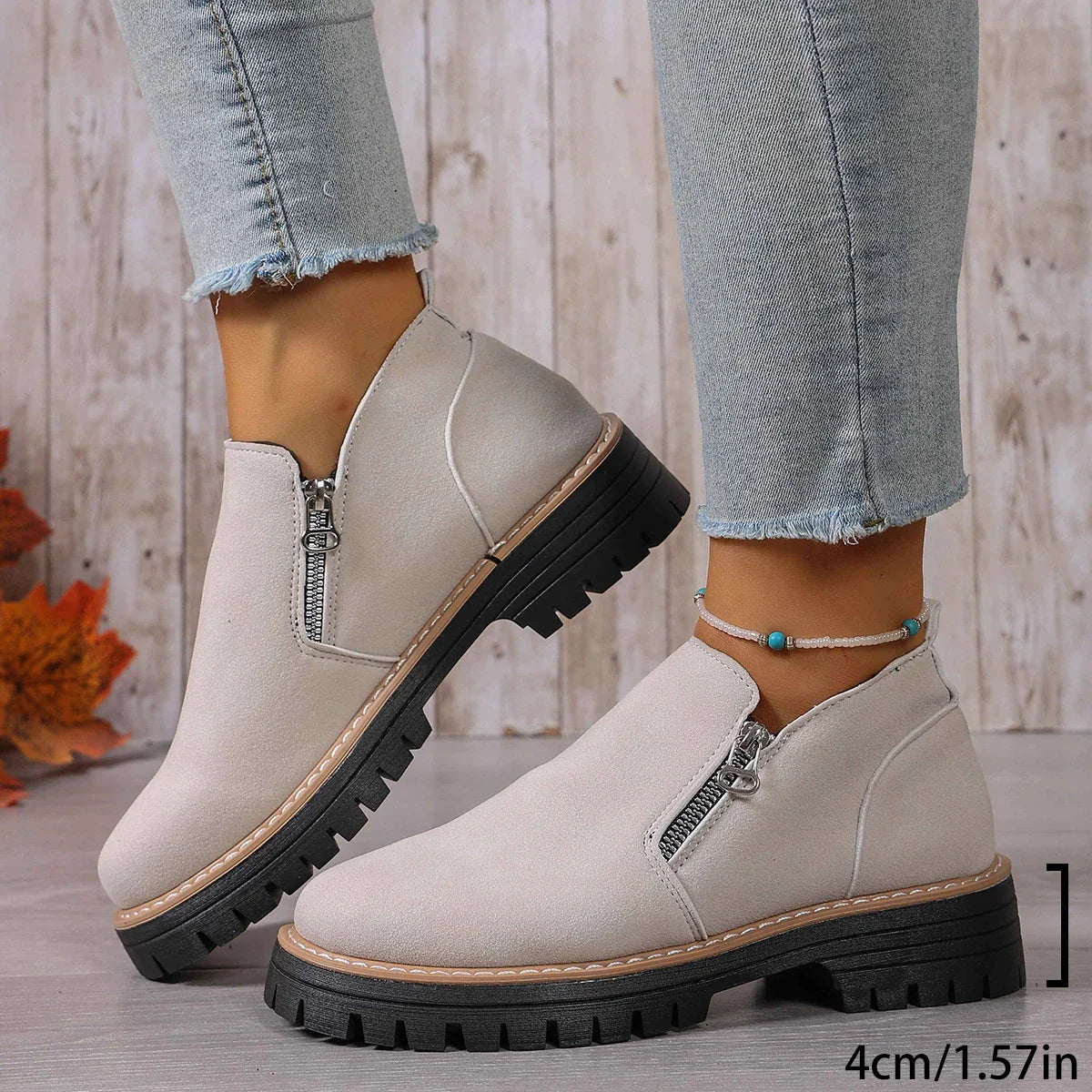 Relaxed Faux-Suede Boots