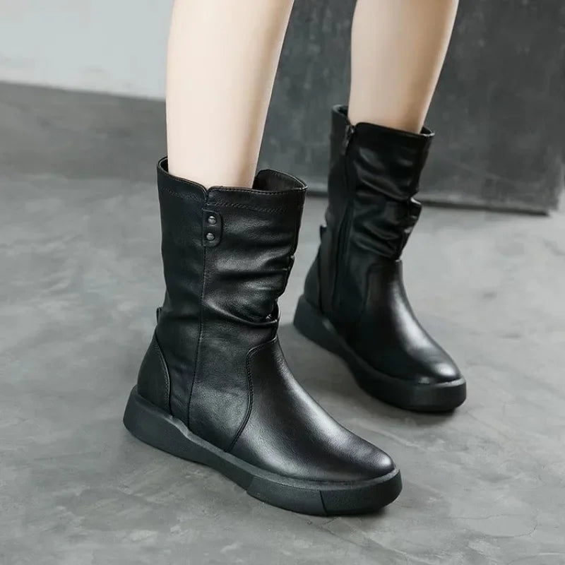 Breezy Block-Heel Boots