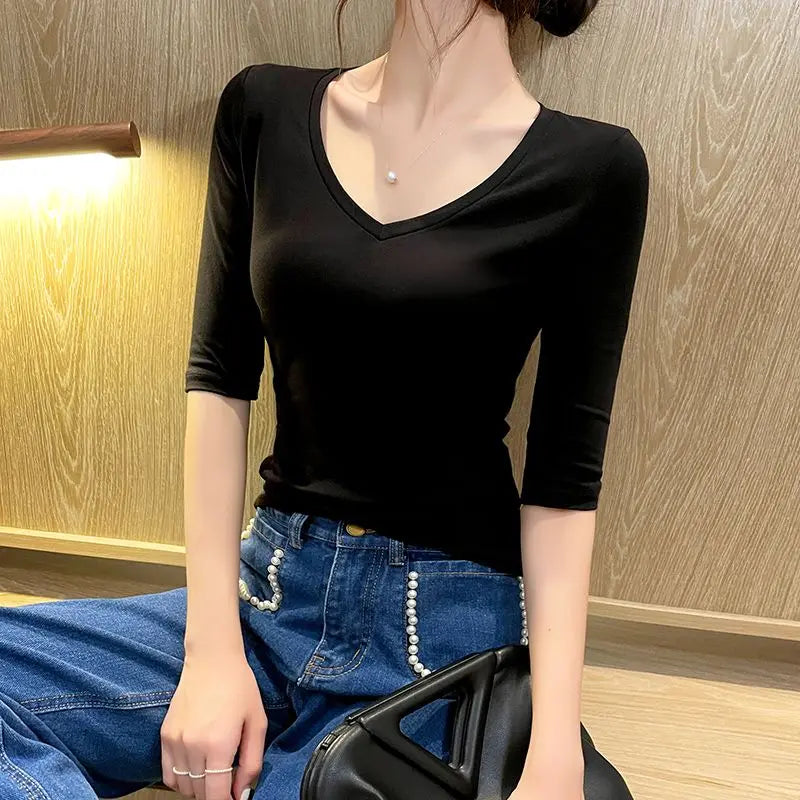 Casual Tie-Neck Blouse
