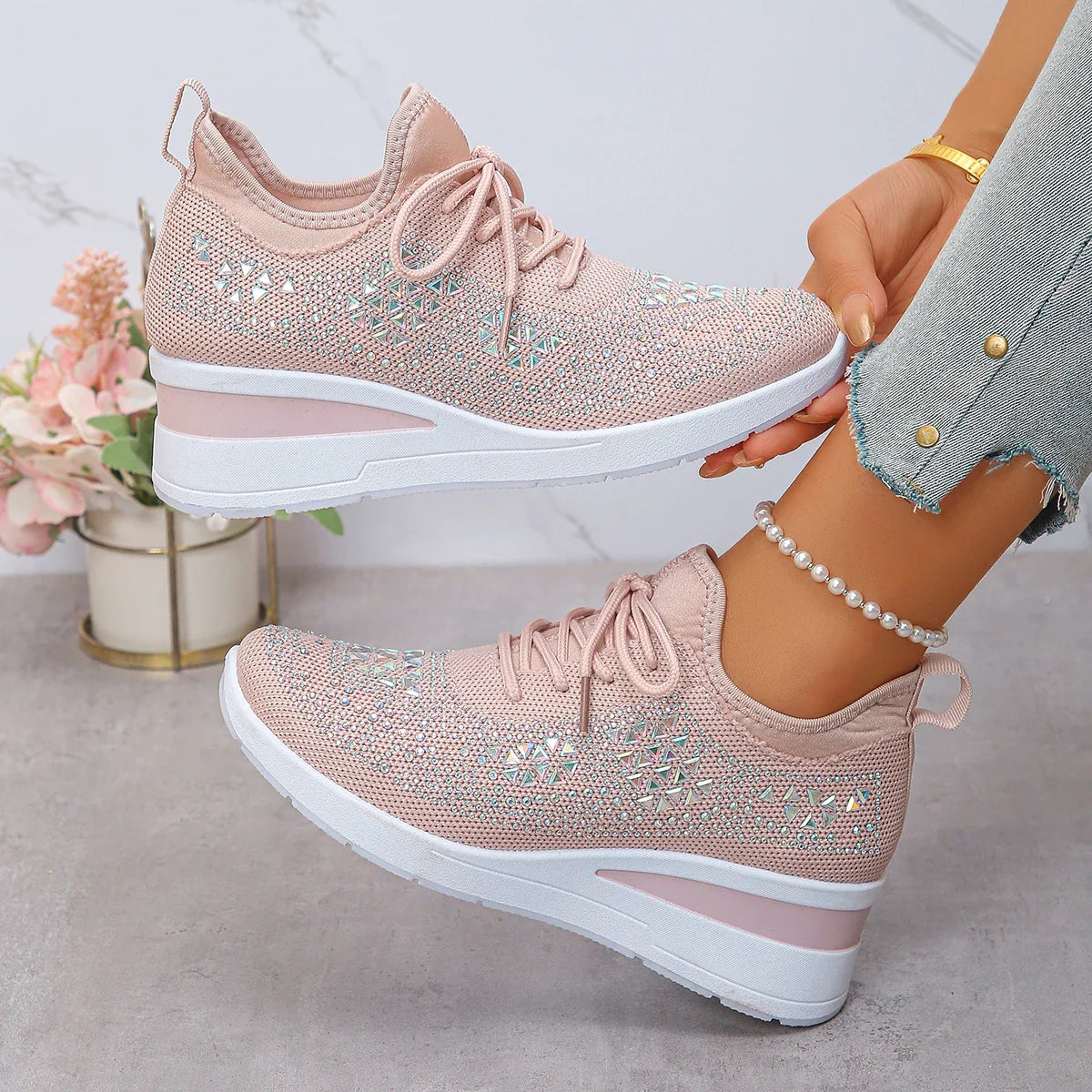 Walking White Sneakers
