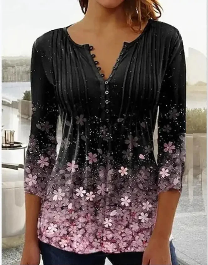 Garden Swiss-Dot Blouse