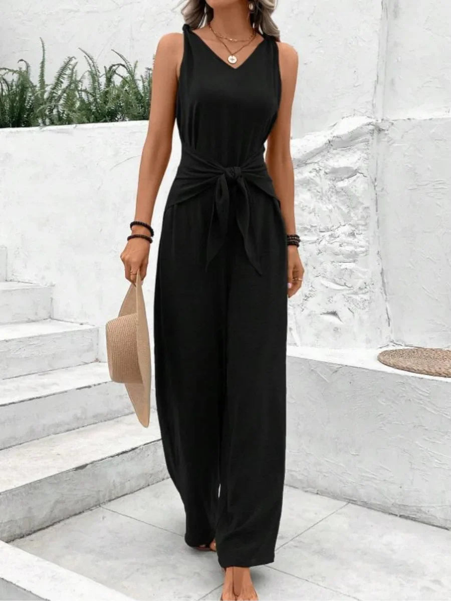 Airy Sleeveless Jumpsuit
