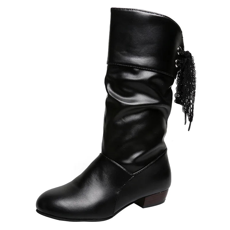 Natural Suede Boots