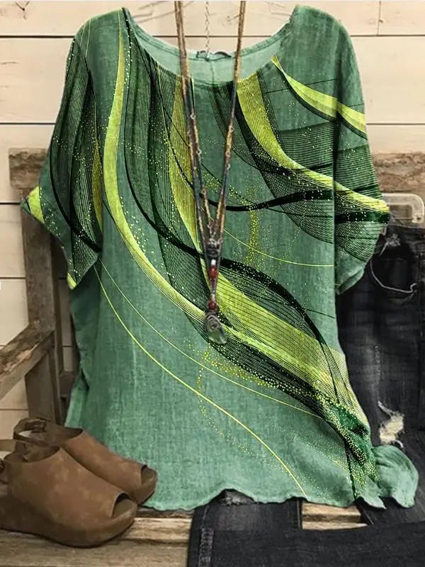 Classic Square-Neck Blouse