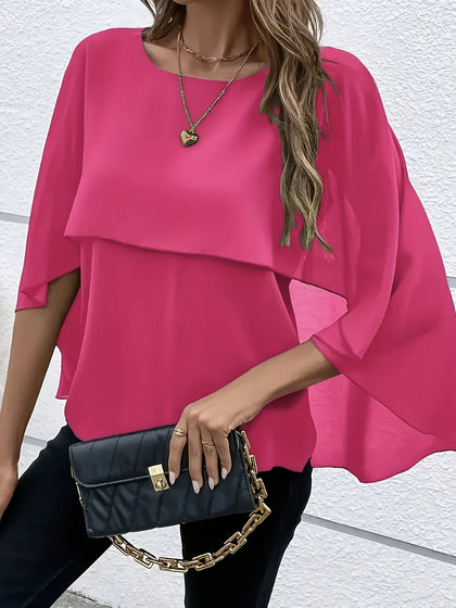Graceful Buttoned Blouse