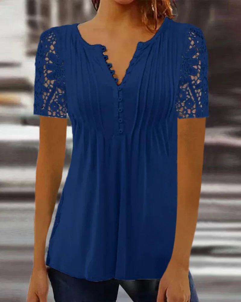Graceful Wrap Blouse