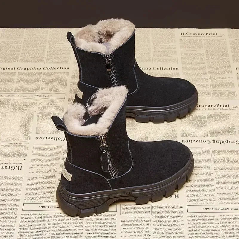 Warm Lug-Sole Boots