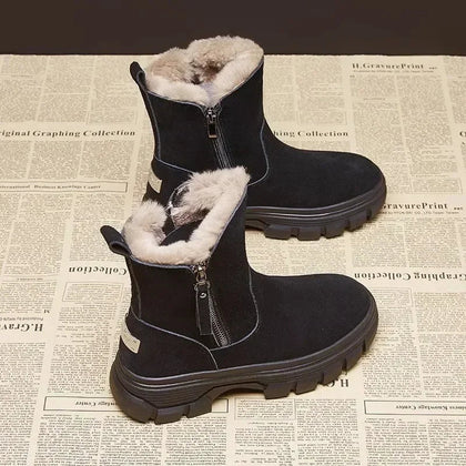 Warm Lug-Sole Boots