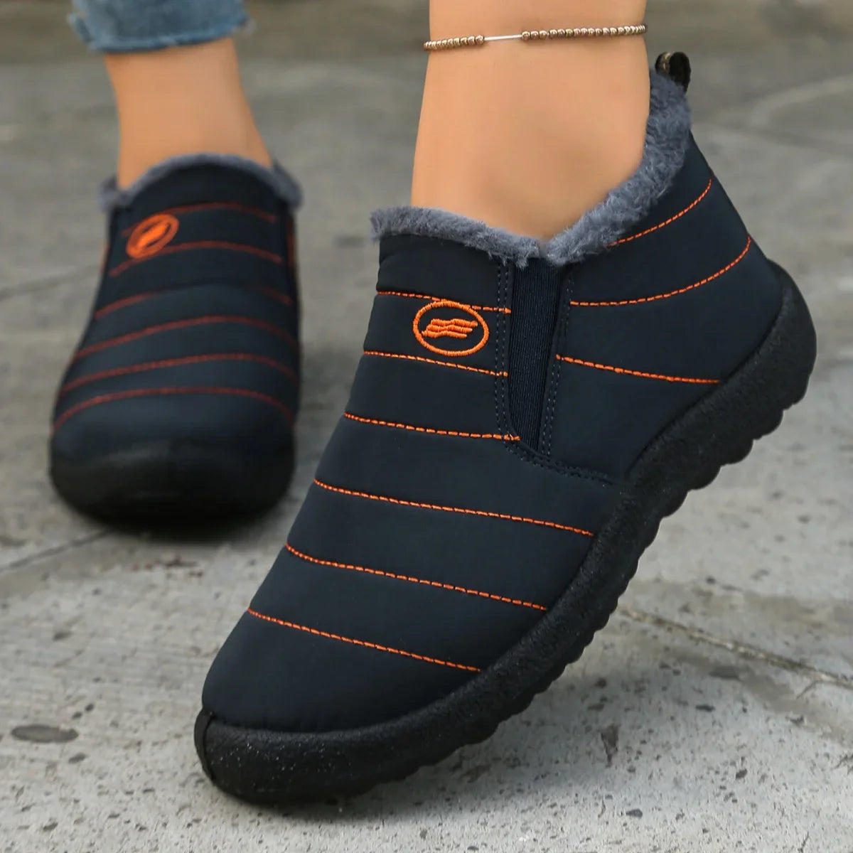 Warm Block-Heel Boots