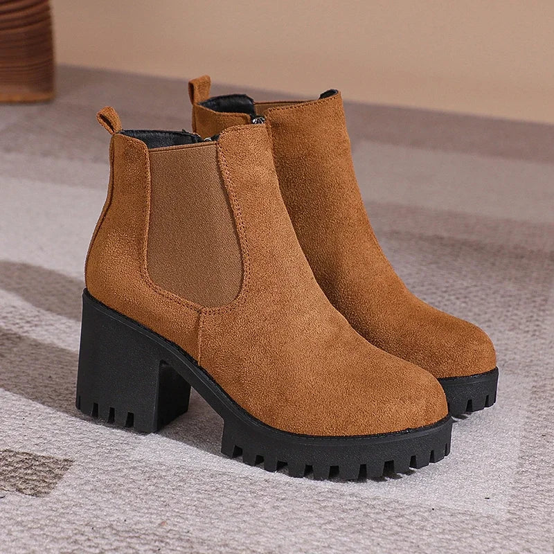 Natural Knee-High Boots