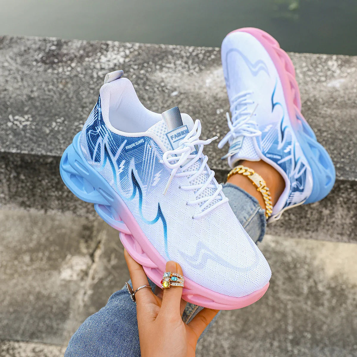 Modern Lace-Up Sneakers