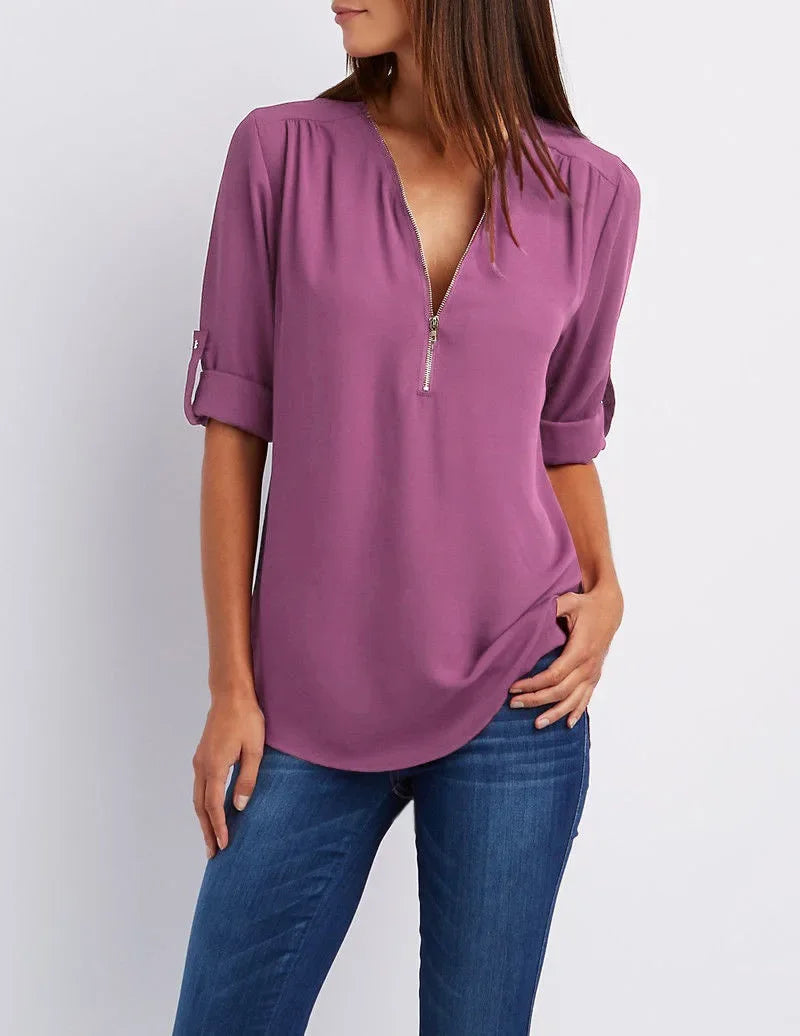 Romantic Printed Blouse