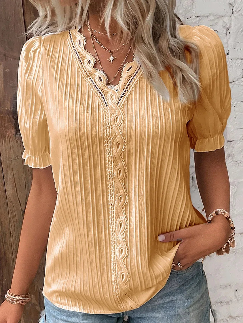 Feminine Satin Blouse
